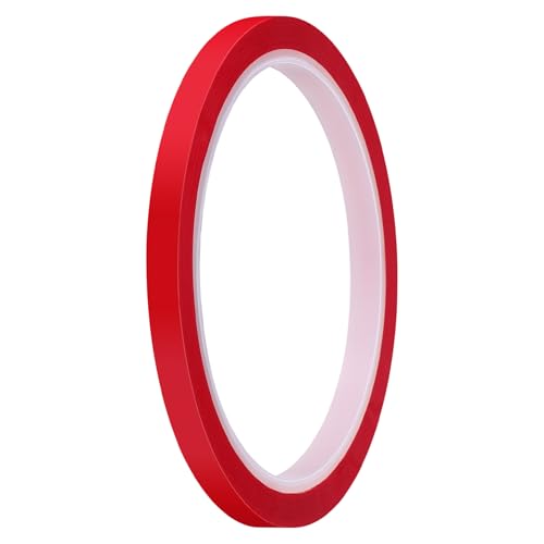 UKCOCO 1Rolle Dekoratives Klebeband Rotes Kfz Klebeband Stark Haftend Hinterlässt für Auto Boot und Bastelprojekte von UKCOCO