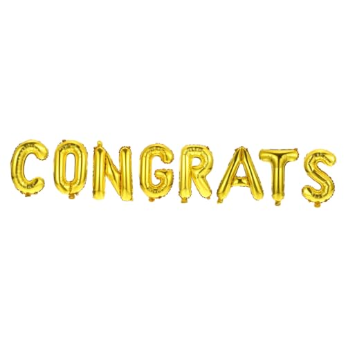 UKCOCO 1Satz Abschlussballon Dekoration Congrats Folienballon Für Graduation Party Wand Und Tischdekoration Für Feierlichkeiten Und Events von UKCOCO