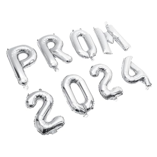 UKCOCO 1Satz Abschlussballons Silberne Folienballons zur Dekoration Luftballons für Abschlussfeier Kreative Partyzubehör für Unvergessliche Erinnerungen UKCOCO 1Satz Abschlussballons Silberne Folienballons zur Dekoration Luftballons für Abschlussfeier Kreative Partyzubehör für Unvergessliche Erinnerungen von UKCOCO