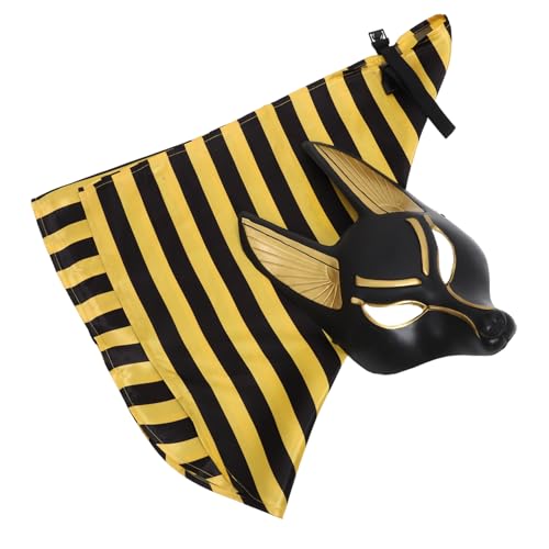 UKCOCO 1Satz Anubis Cosplay Maske mit Kopftuch Ägyptische Halloween Maske für Karneval Kostümparty Maskerade und Cosplay Events UKCOCO 1Satz Anubis Cosplay Maske mit Kopftuch Ägyptische Halloween Maske für Karneval Kostümparty Maskerade und Cosplay Events von UKCOCO
