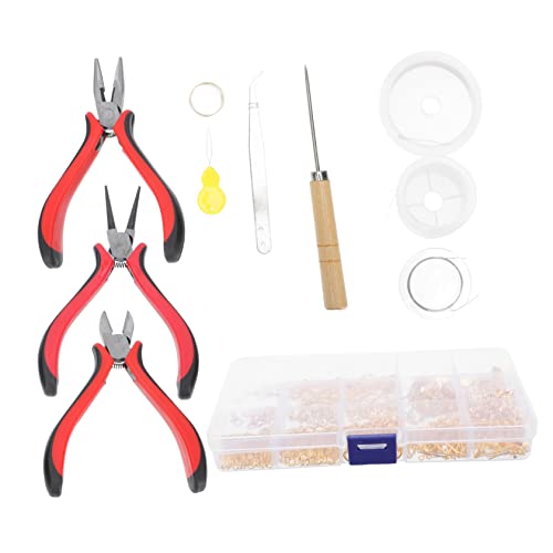 UKCOCO 1Satz DIY Schmuckzubehör mit Zangen und Nadelschnallen für Armband und Halskettenherstellung für Bastelenthusiasten Verpackt UKCOCO 1Satz DIY Schmuckzubehör mit Zangen und Nadelschnallen für Armband und Halskettenherstellung für Bastelenthusiasten Verpackt von UKCOCO