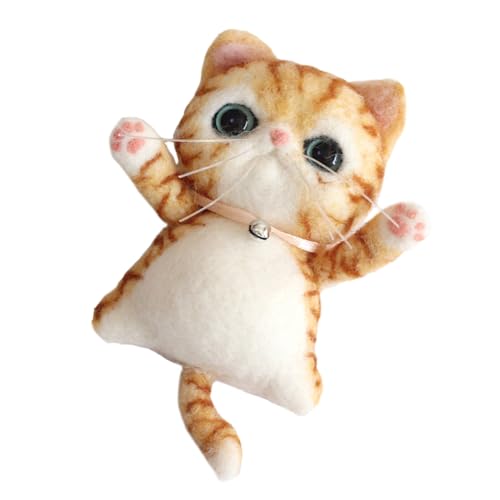UKCOCO 1Satz DIY Wollfilzset für Anfänger Niedliche Katzenmotive Handgefertigte Nadelfilz Kits Bastelmaterial für Allem Zubehör für Filztiere und Dekoration UKCOCO 1Satz DIY Wollfilzset für Anfänger Niedliche Katzenmotive Handgefertigte Nadelfilz Kits Bastelmaterial für Allem Zubehör für Filztiere und Dekoration von UKCOCO