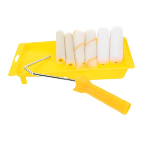 UKCOCO 1Satz Farbroller Mit Halter Und Tray Für Präzises Streichen Von Wänden Schränken Und Möbeln DIY Malerbedarf Für Glatte Oberflächen Und Einfache Anwendung von UKCOCO