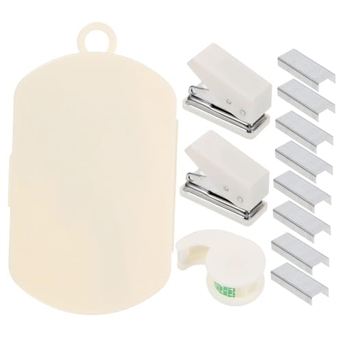 UKCOCO 1Satz Handliches Multifunktions Schreibtisch Tool Kit für Scrapbooking Standardhefter Klebebandspender Heftgerät und Puncher für Büro und Schule von UKCOCO