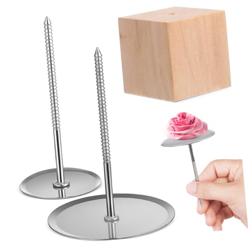 UKCOCO 1Satz Kuchenblumennägel Holzhalter Kuchendekoration Zubehör für Kreative Tortengestaltung und Blumenformen und Langlebig UKCOCO 1Satz Kuchenblumennägel Holzhalter Kuchendekoration Zubehör für Kreative Tortengestaltung und Blumenformen und Langlebig von UKCOCO