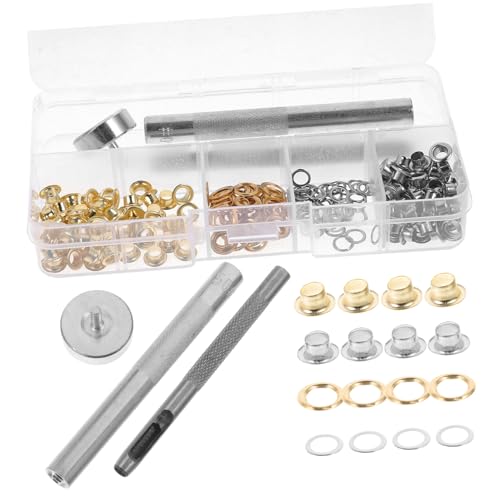 UKCOCO 1Satz Ösenknopf Eisen Metallösen für Stoffe und Langlebig für DIY Lederprojekte Handtaschen und Kleidung Geruchsneutral von UKCOCO