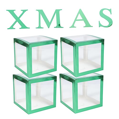 UKCOCO 1Satz Weihnachtsballonboxen Transparente Festliche Boxen Zur Party Dekoration Warmes Weihnachtsdesign Mit Umrandung Für Innen Und Außenbereich Für Füllungen UKCOCO 1Satz Weihnachtsballonboxen Transparente Festliche Boxen Zur Party Dekoration Warmes Weihnachtsdesign Mit Umrandung Für Innen Und Außenbereich Für Füllungen von UKCOCO