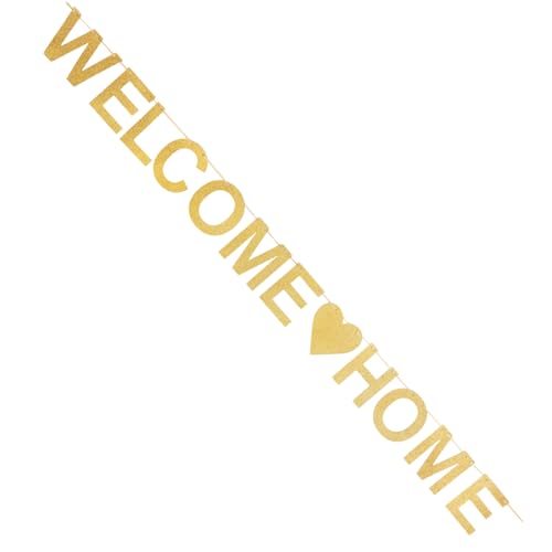 UKCOCO 1Satz Willkommen Zuhause Banner Party Dekoration Exklusive Farben Vielseitig Einsetzbar Für Einweihungsfeiern Hochzeiten Und Druckqualität Leicht UKCOCO 1Satz Willkommen Zuhause Banner Party Dekoration Exklusive Farben Vielseitig Einsetzbar Für Einweihungsfeiern Hochzeiten Und Druckqualität Leicht von UKCOCO