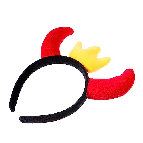 UKCOCO 1Stück Kreativer Haarreifen mit Ochsenhorn Kronendesign für Partys und Einzigartiges Kostümzubehör für Feiertage Maskeraden und Cosplay Unvergessliche Fotos von UKCOCO