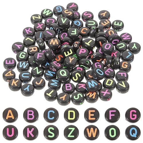 UKCOCO 1Tasche Kunststoffperlen für DIY Armbänder Multifunktions Buchstabenperlen Beutel mit Bunten Alphabetperlen für Schmuckherstellung für Bastelprojekte UKCOCO 1Tasche Kunststoffperlen für DIY Armbänder Multifunktions Buchstabenperlen Beutel mit Bunten Alphabetperlen für Schmuckherstellung für Bastelprojekte von UKCOCO