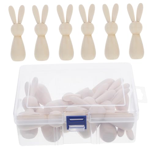 UKCOCO 1satz Ostern Bastelset Bemalbare Holzhasen Für Mädchen Und Kreative Holzfiguren Für Bastelprojekte Für Festliche Dekoration Und Persönliche UKCOCO 1satz Ostern Bastelset Bemalbare Holzhasen Für Mädchen Und Kreative Holzfiguren Für Bastelprojekte Für Festliche Dekoration Und Persönliche von UKCOCO