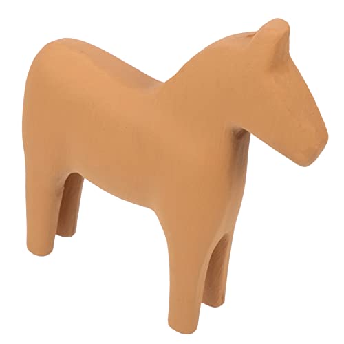 UKCOCO 1stücke Chic Holzpferd Ornament Für Shower Niedliche Tischdekoration Aus Holz Handgefertigter Dekoartikel Für Wohnzimmer Schlafzimmer Fotorequisite Kleine Braun von UKCOCO