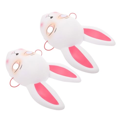UKCOCO 2 PC Ostern Hasen Maske Langes Ohren Kaninchen Maske Hasenmaske Für Geburtstag Ostern Halloween Masquerade Cosplay Party Kostümzubehör von UKCOCO