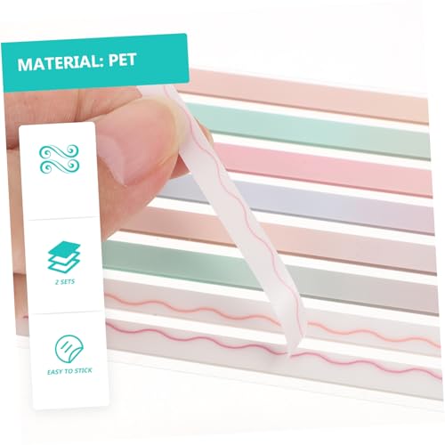 UKCOCO 2 Sätze Farbverlauf Klebezettel Langstreifen Lesemarkierer Wiederverwendbar Transparent Beschreibbar Für Schüler DIY Lesezeichen Notebook Tabs UKCOCO 2 Sätze Farbverlauf Klebezettel Langstreifen Lesemarkierer Wiederverwendbar Transparent Beschreibbar Für Schüler DIY Lesezeichen Notebook Tabs von UKCOCO