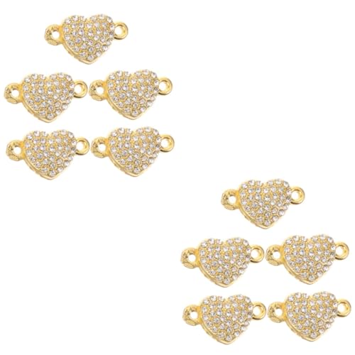 UKCOCO 2 Sätze Herz Magnetverschluss Metall Herz Charms Magnetische Armbandverbinder Für Diy Schmuckherstellung Goldfarben Für Armbänder Und 5 Stücke * 2 UKCOCO 2 Sätze Herz Magnetverschluss Metall Herz Charms Magnetische Armbandverbinder Für Diy Schmuckherstellung Goldfarben Für Armbänder Und 5 Stücke * 2 von UKCOCO