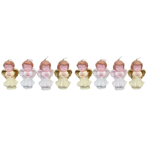 UKCOCO 2 Sätze Kleine Engel Kerze Kuchendekorationen Babys Kerze Für Die Babyparty Kleine Engelfiguren Lustig Dekorative Kerzen Coole Kerzen Paraffin 4 Stück * 2 UKCOCO 2 Sätze Kleine Engel Kerze Kuchendekorationen Babys Kerze Für Die Babyparty Kleine Engelfiguren Lustig Dekorative Kerzen Coole Kerzen Paraffin 4 Stück * 2 von UKCOCO