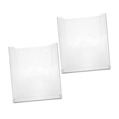 UKCOCO 2 Stück Ausstellungsstand Broschürenhalter Literaturhalter Aktenhalter an der Wand montiert wandmontierter Zeitschriftenständer Zeitungsständer Acryl Transparent UKCOCO 2 Stück Ausstellungsstand Broschürenhalter Literaturhalter Aktenhalter an der Wand montiert wandmontierter Zeitschriftenständer Zeitungsständer Acryl Transparent von UKCOCO