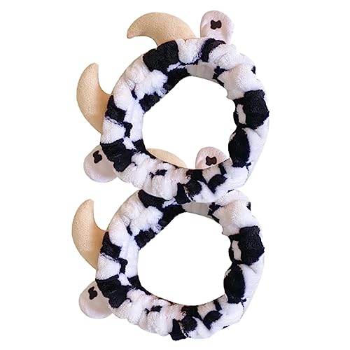 UKCOCO 2 Stück Cow Pattern Stirnband Elastisch und Rutschfest Hautfreundlich für Gesichtsreinigung und Make Up Komfortabel und Stylisch Geeignet für Hautpflege und Spa Anwendungen UKCOCO 2 Stück Cow Pattern Stirnband Elastisch und Rutschfest Hautfreundlich für Gesichtsreinigung und Make Up Komfortabel und Stylisch Geeignet für Hautpflege und Spa Anwendungen von UKCOCO
