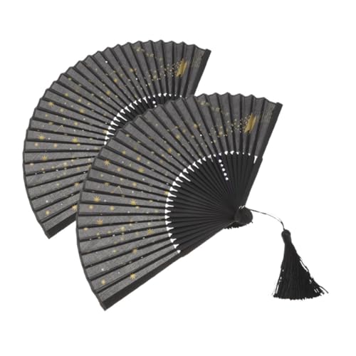 UKCOCO 2 Stück Faltbare Handfächer aus Seide mit Bambusrahmen Chinesischer Stil Leicht und Kompakt Dekorativ mit Elegantem Präge Design für Tanz Hochzeit Party und Heimdekoration UKCOCO 2 Stück Faltbare Handfächer aus Seide mit Bambusrahmen Chinesischer Stil Leicht und Kompakt Dekorativ mit Elegantem Präge Design für Tanz Hochzeit Party und Heimdekoration von UKCOCO