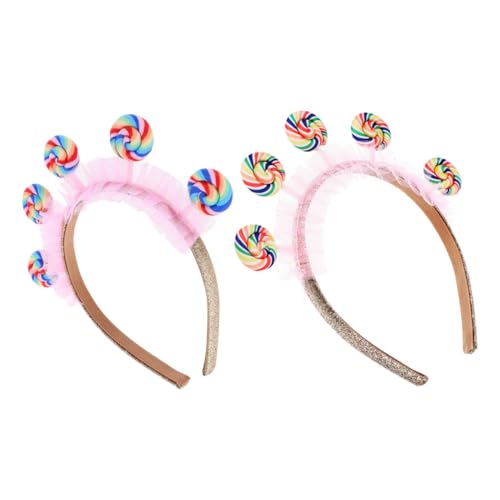 UKCOCO 2 Stück Haarbänder mit Süßem Lollipop Design Weicher Sitz Komfortabel für Mädchen und Kleinkinder für Alltag Geburtstagsfeiern Bezauberndes Haarschmuck UKCOCO 2 Stück Haarbänder mit Süßem Lollipop Design Weicher Sitz Komfortabel für Mädchen und Kleinkinder für Alltag Geburtstagsfeiern Bezauberndes Haarschmuck von UKCOCO