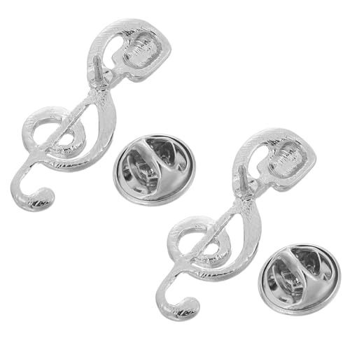 UKCOCO 2 Stück Hinweis-mikrofon-brosche Reversbroschen Für Damen Musikbrosche Mikrofonstift Broschen Für Männer Musikalische Brosche Musikstifte Silver Zinklegierung UKCOCO 2 Stück Hinweis-mikrofon-brosche Reversbroschen Für Damen Musikbrosche Mikrofonstift Broschen Für Männer Musikalische Brosche Musikstifte Silver Zinklegierung von UKCOCO