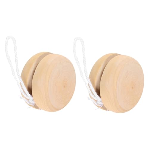 UKCOCO 2 Stück Holz Yoyo für Unfertiges zum Bemalen Diy für Geburtstagsfeiern Einzigartige Dekoration und UKCOCO 2 Stück Holz Yoyo für Unfertiges zum Bemalen Diy für Geburtstagsfeiern Einzigartige Dekoration und von UKCOCO