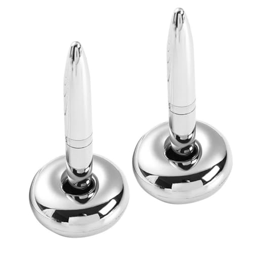 UKCOCO 2 Stück Magnetische Schwebende Kugelschreiber Metallkugelschreiber mit Glattem Design Stabile Magnetische Basis für Büro und Langlebig und Praktisch UKCOCO 2 Stück Magnetische Schwebende Kugelschreiber Metallkugelschreiber mit Glattem Design Stabile Magnetische Basis für Büro und Langlebig und Praktisch von UKCOCO