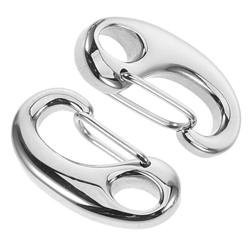 UKCOCO 2 Stück Polierte Karabinerhaken Vielseitige Verschlussclips für DIY Pulloverketten Hosenketten Accessoires Leicht und Tragbar für Schmuck und Schlüsselanhänger UKCOCO 2 Stück Polierte Karabinerhaken Vielseitige Verschlussclips für DIY Pulloverketten Hosenketten Accessoires Leicht und Tragbar für Schmuck und Schlüsselanhänger von UKCOCO