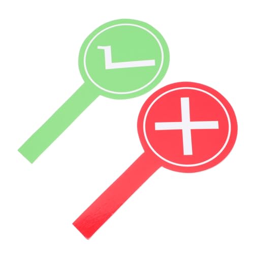 UKCOCO 2 Stück Spiel Handpaddel mit Wischtafeln Beidseitig Yes No Voting Schilder für Klassenzimmer Interaktives Spielzubehör für Wiederverwendbare Antworttafeln für Partys und UKCOCO 2 Stück Spiel Handpaddel mit Wischtafeln Beidseitig Yes No Voting Schilder für Klassenzimmer Interaktives Spielzubehör für Wiederverwendbare Antworttafeln für Partys und von UKCOCO