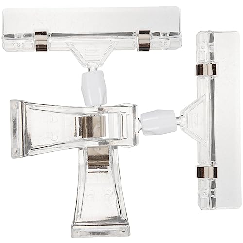 UKCOCO 2 Stück Transparente Drehbare Etikettenhalter Clips Doppelseitig Einstellbare Preisschild Halter für Warenpräsentation Stabile Klammern für Laden und Büro UKCOCO 2 Stück Transparente Drehbare Etikettenhalter Clips Doppelseitig Einstellbare Preisschild Halter für Warenpräsentation Stabile Klammern für Laden und Büro von UKCOCO