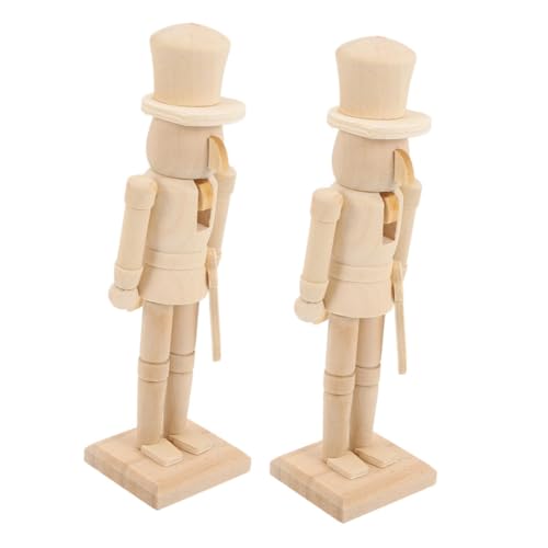 UKCOCO 2 Stück Unbemalter Holz Soldat DIY Weihnachtsdekoration Holzfigur Basteln Weihnachts Ornament Festliche Wohnraumdeko UKCOCO 2 Stück Unbemalter Holz Soldat DIY Weihnachtsdekoration Holzfigur Basteln Weihnachts Ornament Festliche Wohnraumdeko von UKCOCO