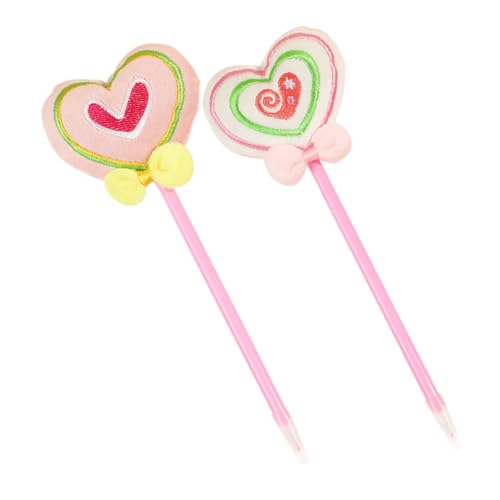 UKCOCO 2 Stück Valentinstag Kugelschreiber Herzform Langlebige Ergonomische Schreibstifte mit Schwarzer Niedliche Tragbare Geschenkidee für Schüler und Valentinstagstaschenfüllung von UKCOCO