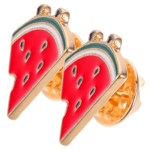 UKCOCO 2 Stücke Wassermelone Broschen Legierung Obst Brosche Pin Strickjacke Kragen Clip Schals Schal Pin Für Party Supplies von UKCOCO