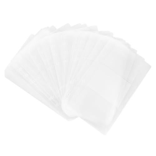 UKCOCO 20 Blatt Binder Taschen Transparente Dokumententaschen für Dateien und Karten Leichtes für Ordnung und Schutz von UKCOCO