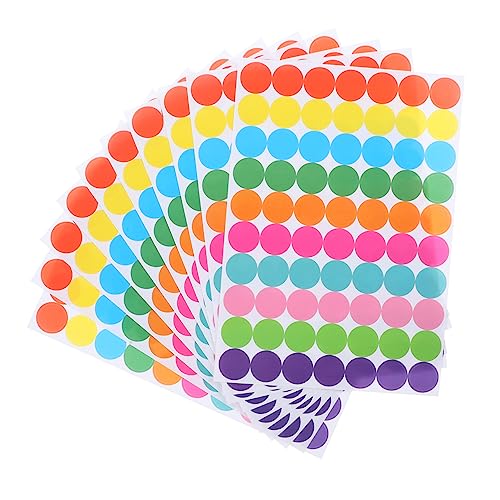 UKCOCO 20 Blatt Bunte Klebepunkte Selbstklebende Runde Etiketten mit Farben Praktische Punktaufkleber Sortieren Markieren Versiegeln und Basteln für Büro und Zuhause UKCOCO 20 Blatt Bunte Klebepunkte Selbstklebende Runde Etiketten mit Farben Praktische Punktaufkleber Sortieren Markieren Versiegeln und Basteln für Büro und Zuhause von UKCOCO
