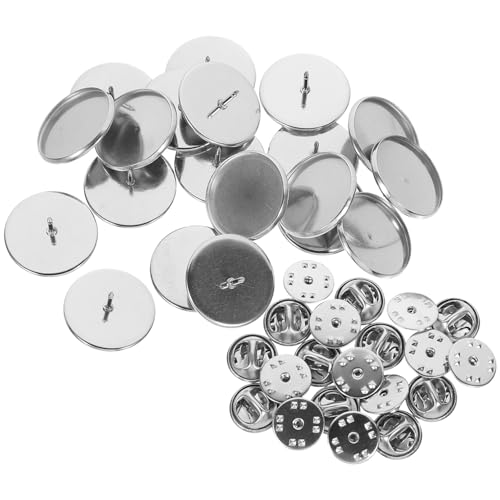 UKCOCO 20 Sätze DIY Broschennadeln Praktische Basis für Broschenherstellung Runde Anstecknadeln mit Innendurchmesser für Kreative Projekte und Personalisierte Designs UKCOCO 20 Sätze DIY Broschennadeln Praktische Basis für Broschenherstellung Runde Anstecknadeln mit Innendurchmesser für Kreative Projekte und Personalisierte Designs von UKCOCO