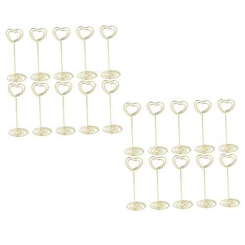 UKCOCO 20 Stück Dekorative Kartenclips Multifunktionale Memo Halter für Partys Hochzeiten und Tischdekorationen Goldfarbig UKCOCO 20 Stück Dekorative Kartenclips Multifunktionale Memo Halter für Partys Hochzeiten und Tischdekorationen Goldfarbig von UKCOCO