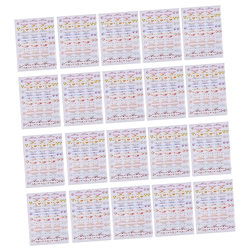 UKCOCO 20 Stück Diy Aufkleber für Ätherische Öle Bunte Etiketten für Flaschen Kosmetische Labels Selbstklebende Tags zur Einfachen Organisation und Kennzeichnung von UKCOCO