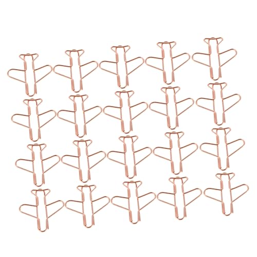 UKCOCO 20 Stück Metall Lesezeichen für Bürobedarf Scrapbooking Notizen und Hochzeitsdekoration Kreative Büroklammern für Schule und Reisen von UKCOCO