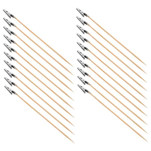 UKCOCO 20 Stück Teiliges Alligator Clips mit Holzstiel Langlebige Krokodilklemmen für Modellmalerei Airbrush Hobby DIY Farbhalter und Clips aus und Holz UKCOCO 20 Stück Teiliges Alligator Clips mit Holzstiel Langlebige Krokodilklemmen für Modellmalerei Airbrush Hobby DIY Farbhalter und Clips aus und Holz von UKCOCO