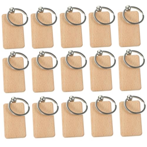UKCOCO 20 Stück Teiliges Blanko Holzschlüsselanhänger aus Robustem Buchenholz DIY Schlüsselanhänger Rohlinge zum Bemalen und Gravieren Natürliche Holzanhänger für Bastelprojekte und UKCOCO 20 Stück Teiliges Blanko Holzschlüsselanhänger aus Robustem Buchenholz DIY Schlüsselanhänger Rohlinge zum Bemalen und Gravieren Natürliche Holzanhänger für Bastelprojekte und von UKCOCO
