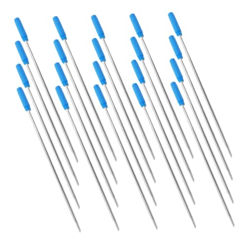 UKCOCO 20 Stück Teiliges Blaue Kugelschreiber Ersatzminen Metall Glattes Schreiben Kompatibel mit Cross und Anderen Marken für Komfortables Schreiben Allen Papieren UKCOCO 20 Stück Teiliges Blaue Kugelschreiber Ersatzminen Metall Glattes Schreiben Kompatibel mit Cross und Anderen Marken für Komfortables Schreiben Allen Papieren von UKCOCO
