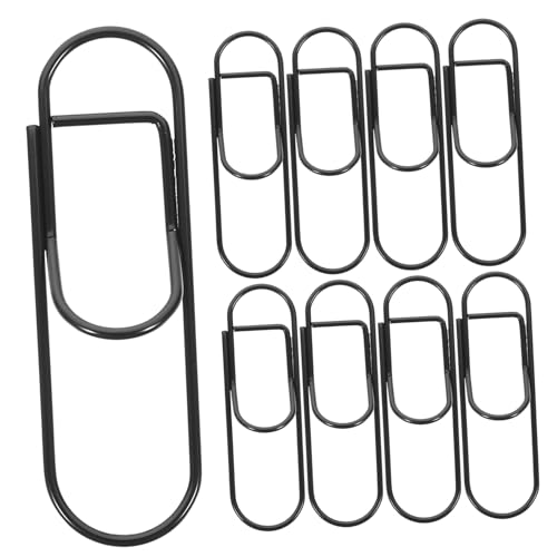 UKCOCO 20 Stück Teiliges Kleine Schwarze Flexible Stiftclips aus Metall Zarte Büroklammern für Akten Dokumente Fotos und Briefe Praktische Multifunktionale Hängeklammern für Büro und von UKCOCO