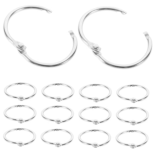 UKCOCO 20 Stück Teiliges Metallringe Binden Stabile Binder Ringe für Loseblatt DIY Notizbuch Karteikarten Scrapbook und Schlüsselanhänger Einfach zu Öffnen und Schließen Vielseitig UKCOCO 20 Stück Teiliges Metallringe Binden Stabile Binder Ringe für Loseblatt DIY Notizbuch Karteikarten Scrapbook und Schlüsselanhänger Einfach zu Öffnen und Schließen Vielseitig von UKCOCO