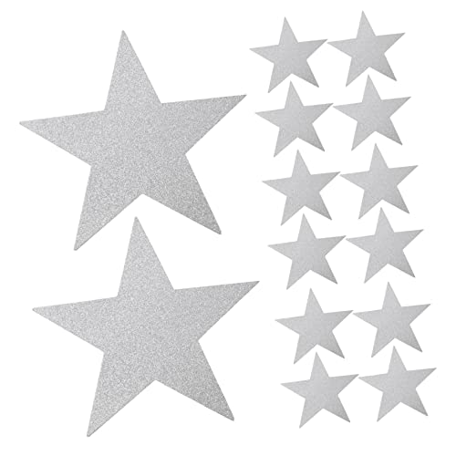 UKCOCO 20 Stück Teiliges Papier Ausschnitte in Silber Glitzernde Wanddeko für Klassenzimmer Pinnwand Kinderzimmer und Bastelprojekte Leicht Anzubringen Glatten Flächen UKCOCO 20 Stück Teiliges Papier Ausschnitte in Silber Glitzernde Wanddeko für Klassenzimmer Pinnwand Kinderzimmer und Bastelprojekte Leicht Anzubringen Glatten Flächen von UKCOCO