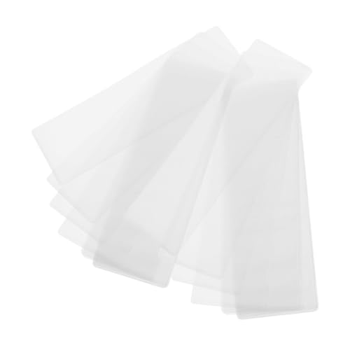 UKCOCO 20 Stück Teiliges Transparente Lesezeichenhüllen aus Bruchsicherem PVC mit Loch Wasserfest und Schützend für Kochbücher Fotos und Lesezeichen Leicht Langlebig Klar für Schüler und UKCOCO 20 Stück Teiliges Transparente Lesezeichenhüllen aus Bruchsicherem PVC mit Loch Wasserfest und Schützend für Kochbücher Fotos und Lesezeichen Leicht Langlebig Klar für Schüler und von UKCOCO