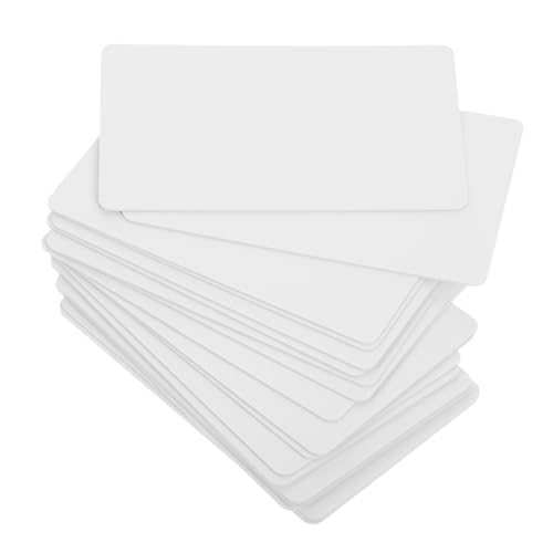 UKCOCO 20 Stück Weiße PVC Karten mit Wasserabweisender Beschichtung Beidseitig Bedruckbar Kompatibel mit Ausweis und Sublimationsdruckern Standardisierte Blanko Id Karten für Gestaltung UKCOCO 20 Stück Weiße PVC Karten mit Wasserabweisender Beschichtung Beidseitig Bedruckbar Kompatibel mit Ausweis und Sublimationsdruckern Standardisierte Blanko Id Karten für Gestaltung von UKCOCO