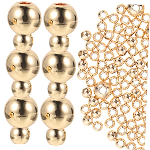 UKCOCO 200 Stück DIY Metallperlen Glatte Kupfer Spacer Beads für Armbänder und Schmuckherstellung für Kreative Bastelprojekte und Personalisierte Designs UKCOCO 200 Stück DIY Metallperlen Glatte Kupfer Spacer Beads für Armbänder und Schmuckherstellung für Kreative Bastelprojekte und Personalisierte Designs von UKCOCO