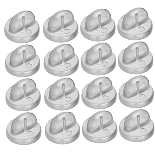 UKCOCO 200 Stück PVC Pin Backs für Broschen Transparente Schmetterlingsverschluss Clips für Anstecker Diy Schmuckherstellung und Abzeichen Einfach zu Verwenden und Zuverlässig von UKCOCO