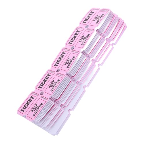 UKCOCO 200 Stück Raffle Tickets Doppelte Rolle Rosa Einfache Handhabung Leicht Verteilbar Für Veranstaltungen Klassenzimmer Belohnung Fundraiser Freizeitpark UKCOCO 200 Stück Raffle Tickets Doppelte Rolle Rosa Einfache Handhabung Leicht Verteilbar Für Veranstaltungen Klassenzimmer Belohnung Fundraiser Freizeitpark von UKCOCO